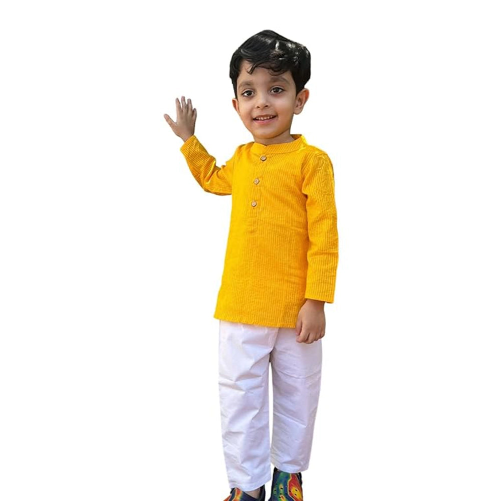 Maitreyo Cotton Kurta Pajama Set for Boy's Kids-1